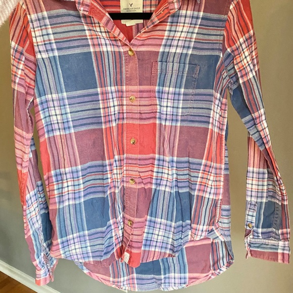 American Eagle Boyfriend Fit Flannel - Picture 7 of 7